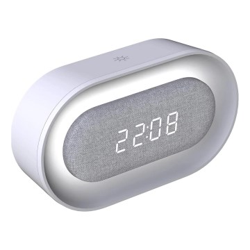 Світлодіодна регульована нічна лампа з будильником KAJA LED/1,3W/5V 3000K