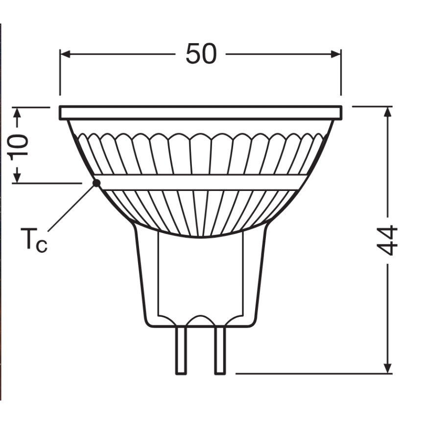 LED затемнювана рефлекторна лампа MR16 GU5,3/3,4W/12V 4000K 36° CRI 90 - Ledvance