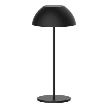 Світлодіодна регульована сенсорна зовнішня настільна лампа TANZANIA LED/1,8W/5V USB 1800 мАг IP44 чорна