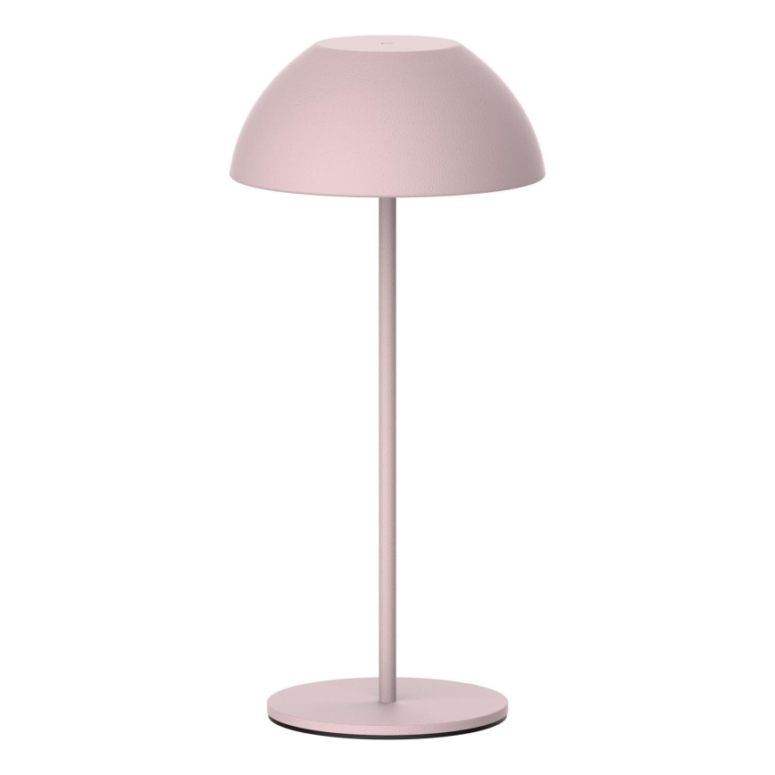 Світлодіодна регульована сенсорна зовнішня настільна лампа TANZANIA LED/1,8W/5V USB 1800 мАг IP44 рожева
