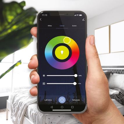 Світлодіодна RGB лампочка з регулюванням яскравості A60 E27/8W/230V 2700-6500K Wi-Fi Tuya