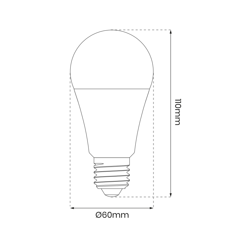 Світлодіодна RGB лампочка з регулюванням яскравості A60 E27/8W/230V 2700-6500K Wi-Fi Tuya