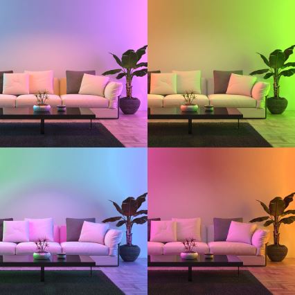 Світлодіодна RGB лампочка з регулюванням яскравості A70 E27/11W/230V 2700-6500K Wi-Fi Tuya