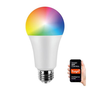Світлодіодна RGB лампочка з регулюванням яскравості A70 E27/11W/230V 2700-6500K Wi-Fi Tuya