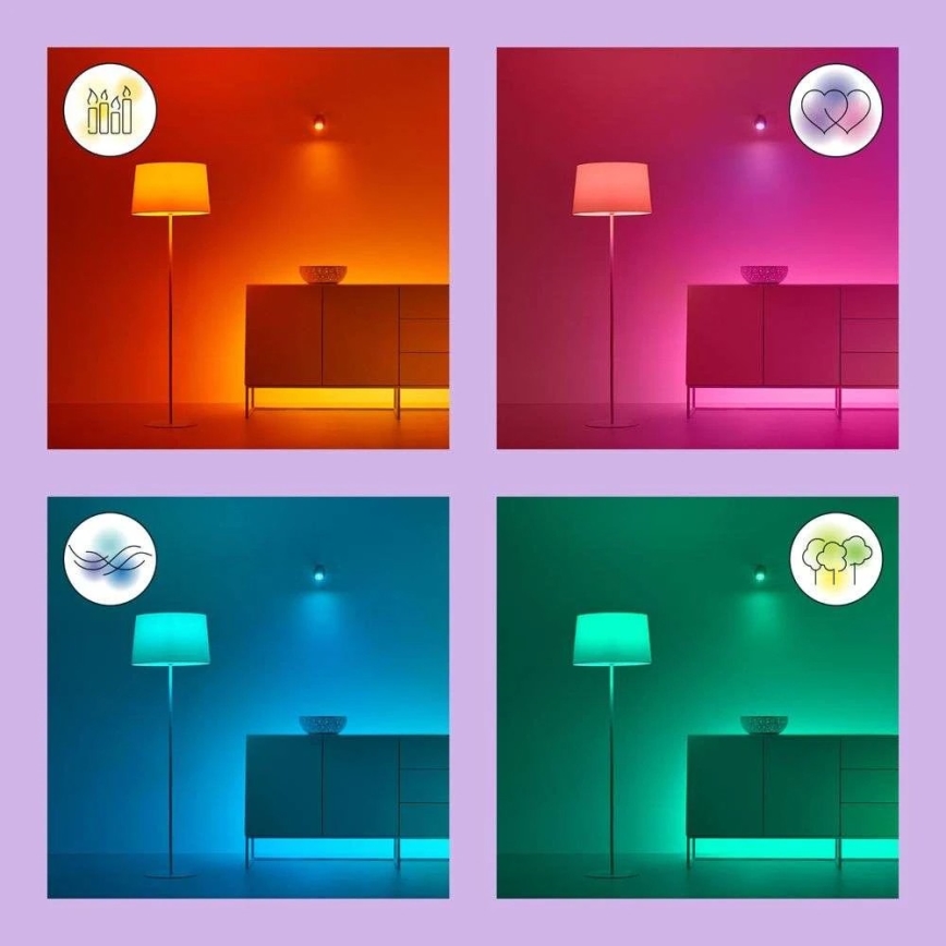 Світлодіодна RGB лампочка з регулюванням яскравості G95 E27/11W/230V 2200-6500K Wi-Fi - WiZ