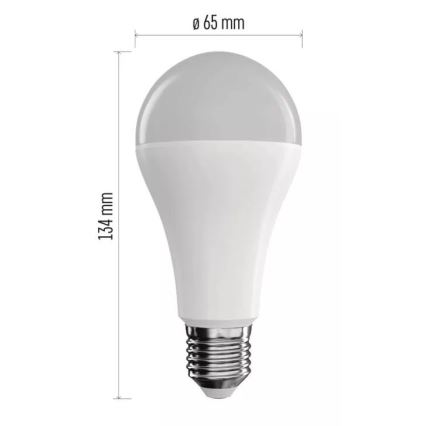 Світлодіодна RGB лампочка з регулюванням яскравості GoSmart A65 E27/14W/230V 2700-6500K Wi-Fi Tuya