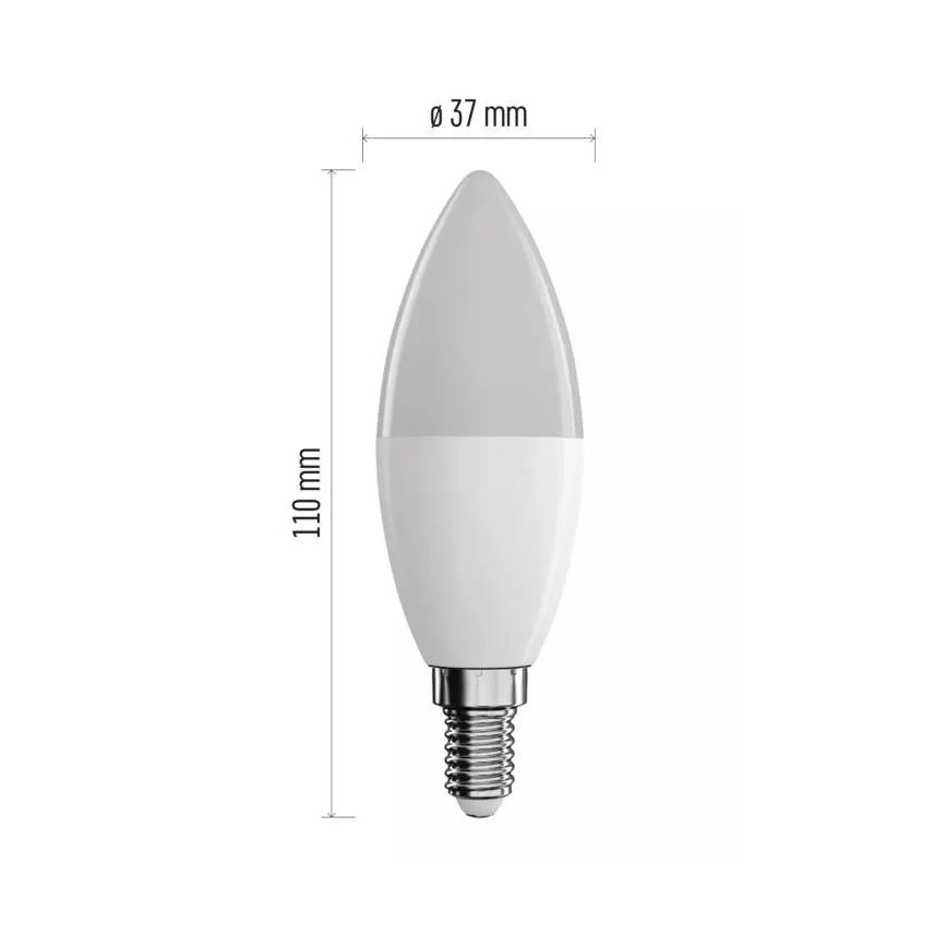 Світлодіодна RGB лампочка з регулюванням яскравості GoSmart E14/4,8W/230V 2700-6500K Wi-Fi Tuya