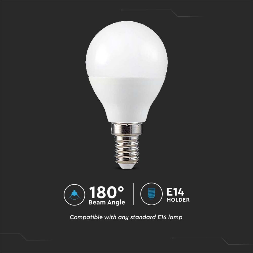 Світлодіодна RGB лампочка з регулюванням яскравості P45 E14/4,8W/230V 3000K + дистанційне керування