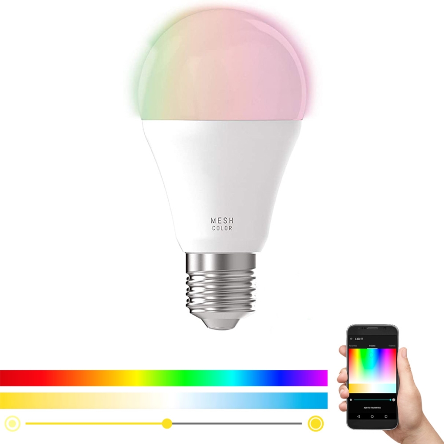 Світлодіодна RGB лампочка з регульованою яскравістю CONNECT E27/9W - Eglo