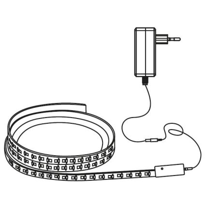 Світлодіодна RGB стрічка з регулюванням яскравості LED/24W/230V 5м 3000-6000K Wi-Fi Tuya