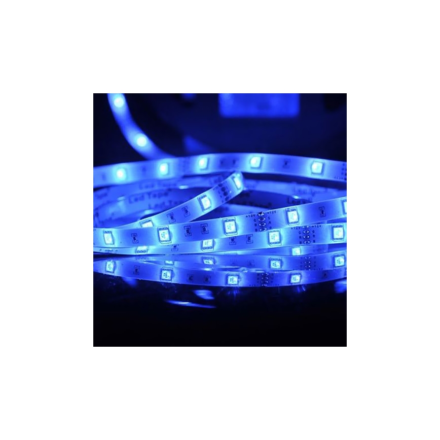 Світлодіодна RGB стрічка з регулюванням яскравості 5м LED/18W/12V IP20 + пульт дистанційного керування