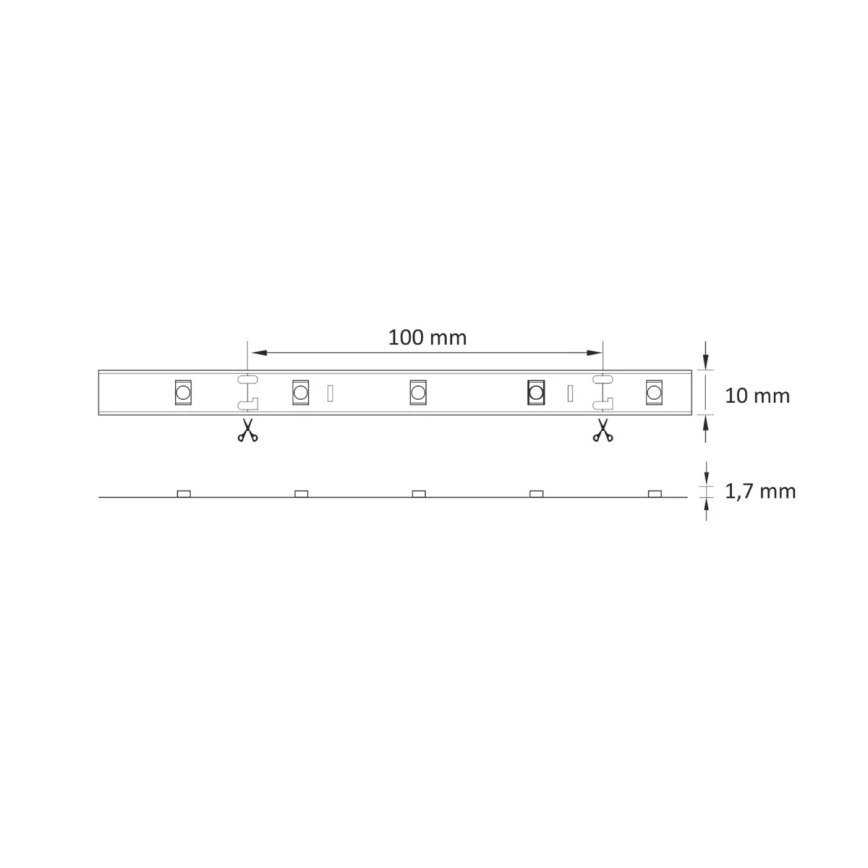Світлодіодна RGB стрічка з регулюванням яскравості 5м LED/18W/12V IP20 + пульт дистанційного керування