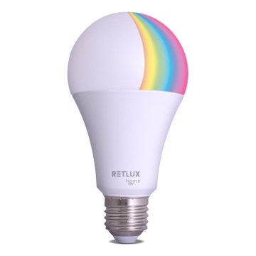Світлодіодна RGBW димована лампа A70 E27/14W/230V 2700-6500K Wi-Fi Tuya