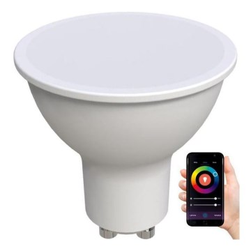 Світлодіодна RGBW димована лампа GU10/4,5 Вт/230 В 2700-6500K Wi-Fi Tuya