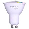 Світлодіодна RGBW димована лампа MR16 GU10/4,5W/230V 2700-6500K Wi-Fi Tuya
