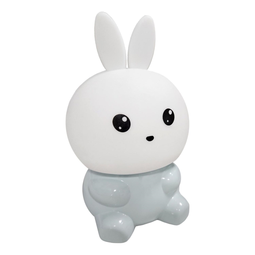 Світлодіодна RGBW дитяча сенсорна лампа LED/1W/5V USB 1200 мАг зайчик