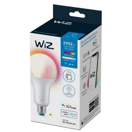 Світлодіодна RGBW димована лампа A80 E27/18,5W/230V 2200-6500K CRI 90 Wi-Fi - WiZ