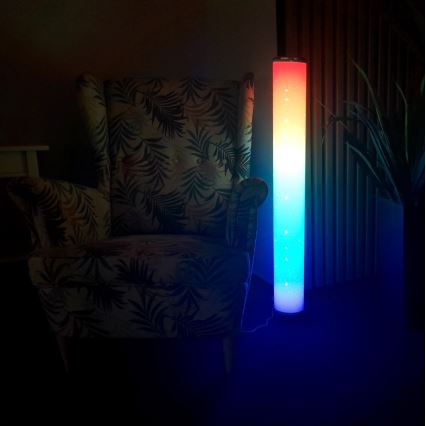 Світлодіодна RGBW регульована підлогова лампа STELLA LED/12W/230V + дистанційне керування