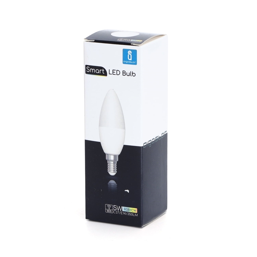 Світлодіодна RGBW лампочка з регулюванням яскравості C37 E14/5W/230V 3000-6500K Wi-Fi - Aigostar