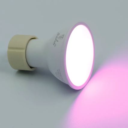 Світлодіодна RGBW лампочка з регулюванням яскравості GU10/4,5W/230V 2700-6500K Wi-Fi Tuya