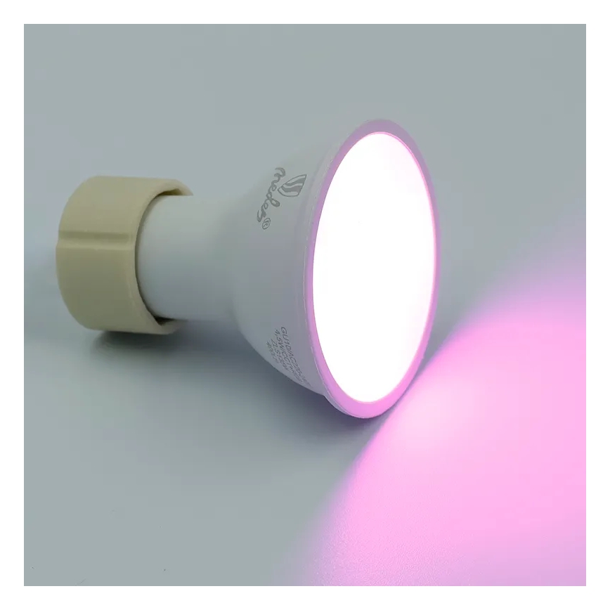 Світлодіодна RGBW лампочка з регулюванням яскравості GU10/4,5W/230V 2700-6500K Wi-Fi Tuya