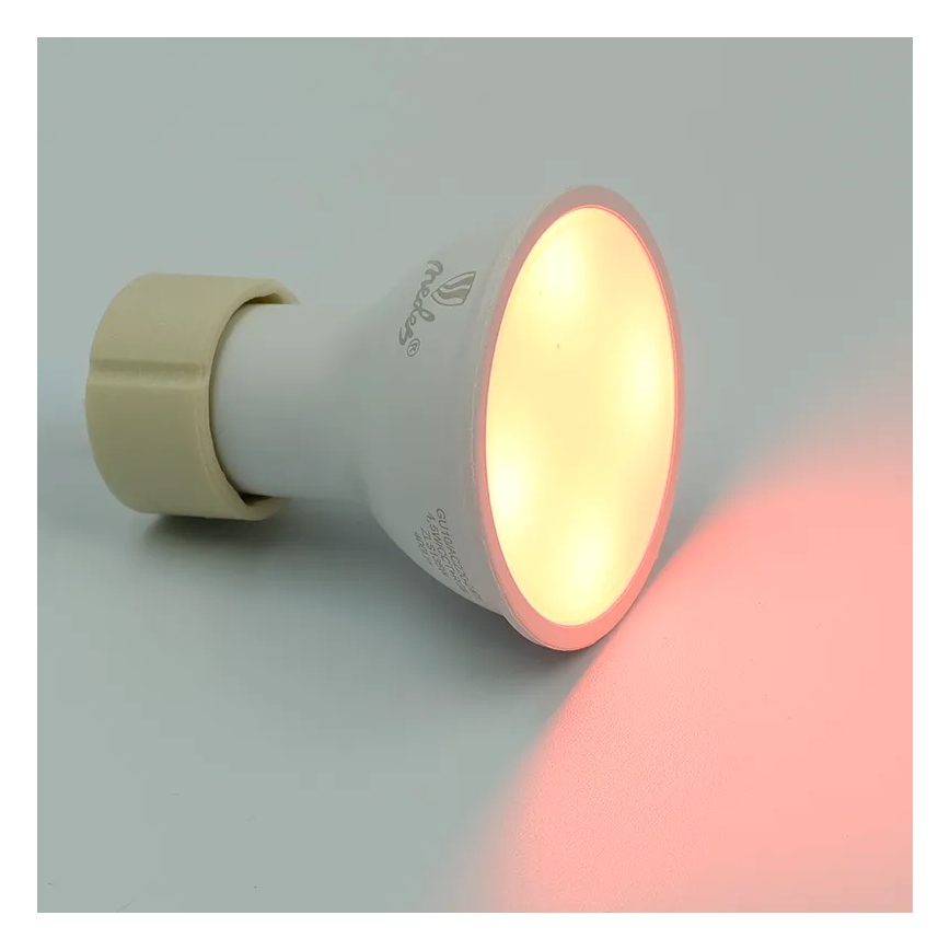 Світлодіодна RGBW лампочка з регулюванням яскравості GU10/4,5W/230V 2700-6500K Wi-Fi Tuya