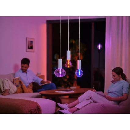 Світлодіодна RGBW лампочка з регулюванням яскравості Philips Hue White And Color Ambiance E27/6,8W/230V 2000-6500K