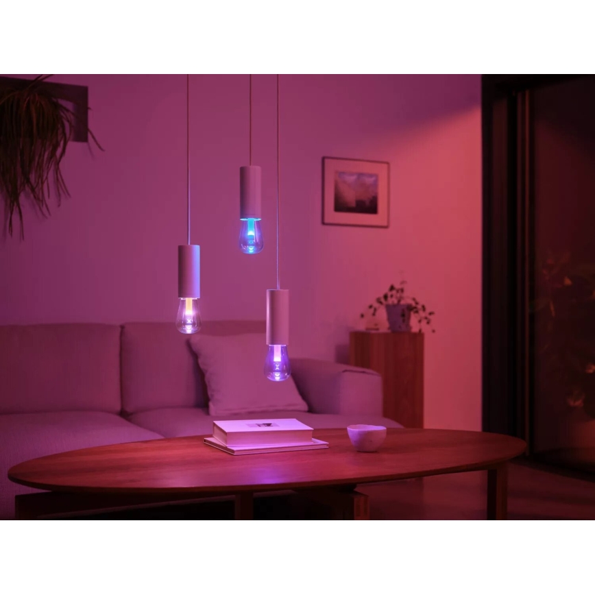 Світлодіодна RGBW лампочка з регулюванням яскравості Philips Hue White And Color Ambiance E27/6,8W/230V 2000-6500K