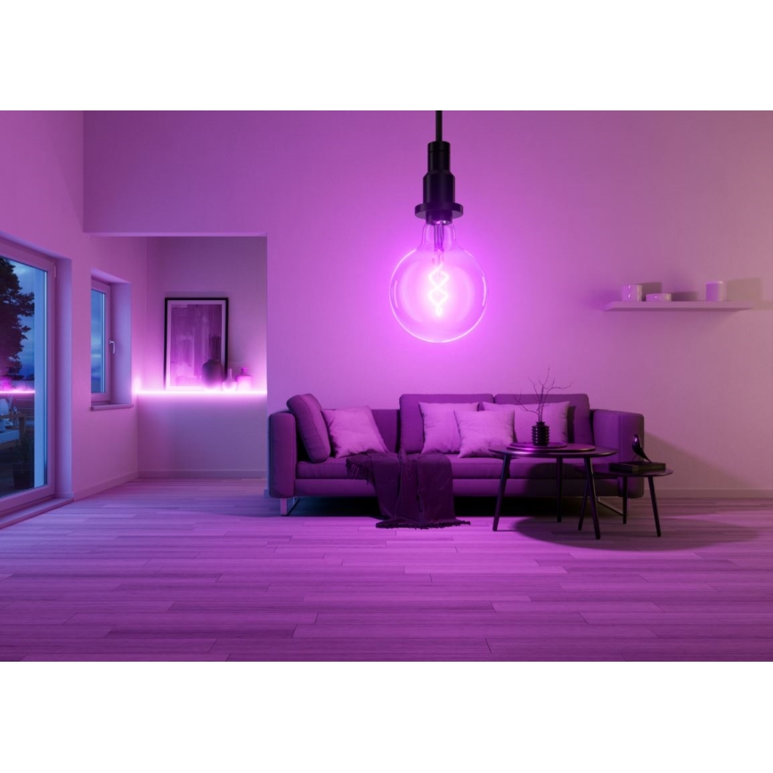 Світлодіодна RGBW лампочка з регулюванням яскравості SMART+ FILAMENT E27/4,8W/230V 2700-6500K Wi-Fi - Ledvance