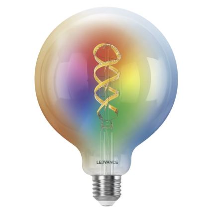 Світлодіодна RGBW лампочка з регулюванням яскравості SMART+ FILAMENT E27/4,8W/230V 2700-6500K Wi-Fi - Ledvance