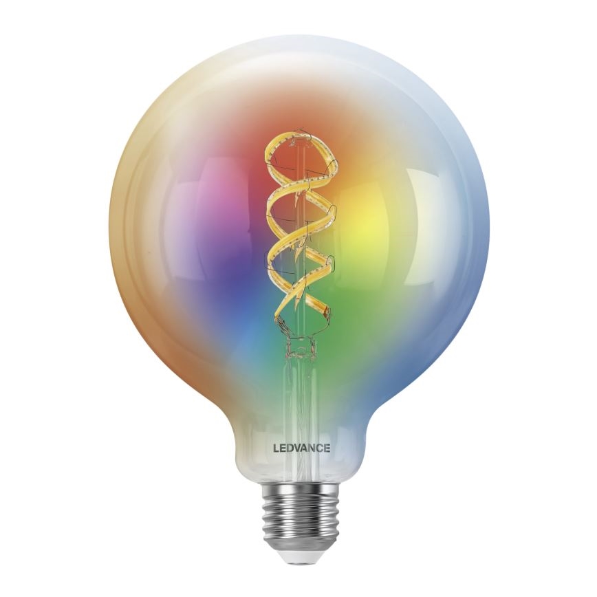 Світлодіодна RGBW лампочка з регулюванням яскравості SMART+ FILAMENT E27/4,8W/230V 2700-6500K Wi-Fi - Ledvance