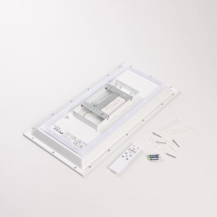 LED RGBW димована накладна панель LED/22W/230V 2700-6500K 29,5x59,5 cm + пульт дистанційного керування
