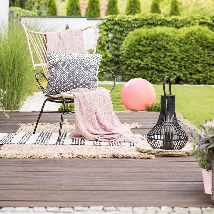 Світлодіодний RGBW сонячний ліхтар BALL LED/3,7В 1500 мАг діаметром 40 см IP65 + дистанційне керування