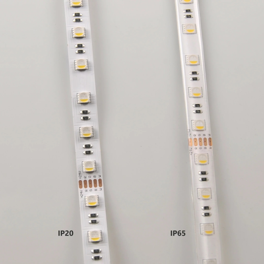 Світлодіодна RGBW стрічка з регулюванням яскравості 3 м LED/22 Вт/24/230 В + дистанційне керування