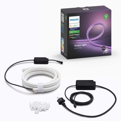 Світлодіодна RGBW стрічка з регулюванням яскравості Philips Hue OUTDOOR STRIP LED/20,5W 2м IP67
