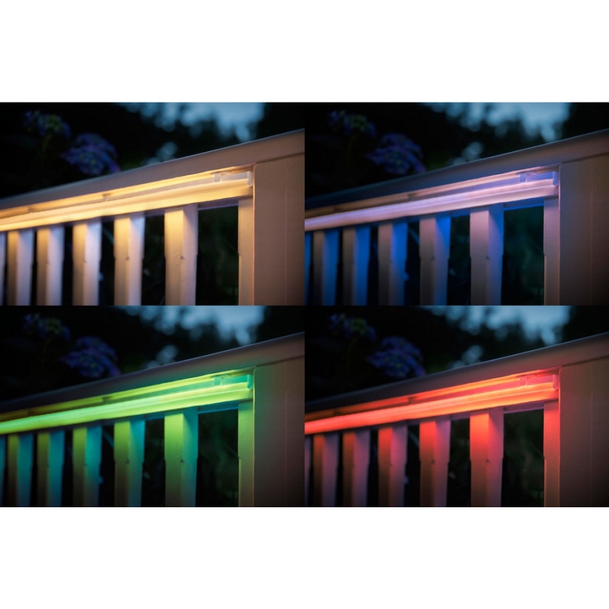 Світлодіодна RGBW стрічка з регулюванням яскравості Philips Hue OUTDOOR STRIP LED/20,5W 2м IP67