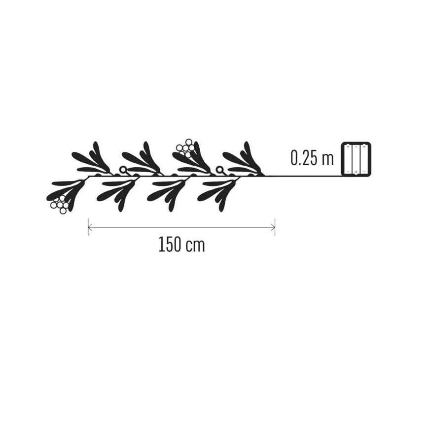 Світлодіодна різдвяна декорація 25xLED/3xAA
