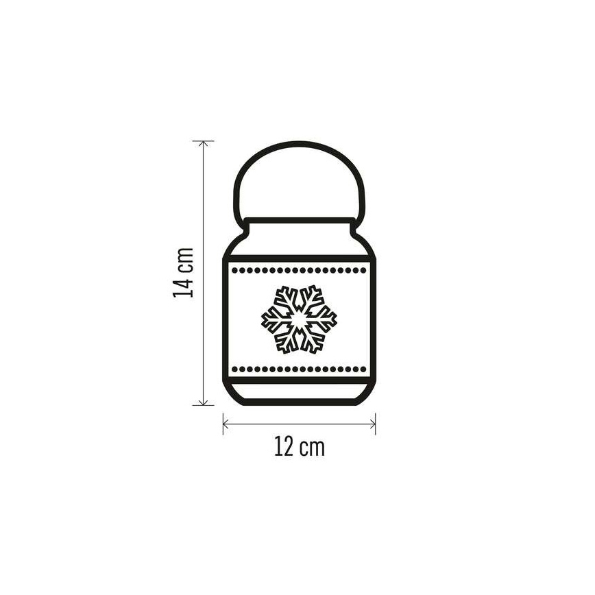 Світлодіодна різдвяна декорація LED/3xAAA біла