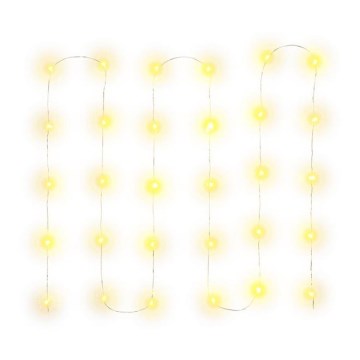 Світлодіодна різдвяна гірлянда 30xLED/3xAA 3,3m тепле біле