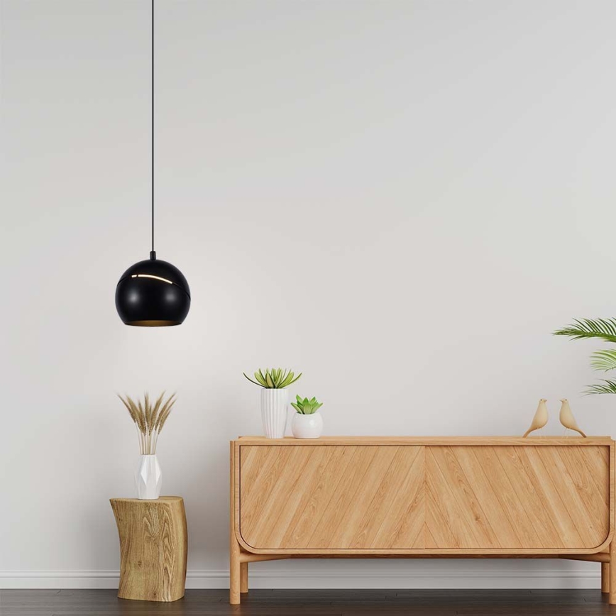Світлодіодна сенсорна підвісна люстра LED/8,5W/230V 3000K чорний