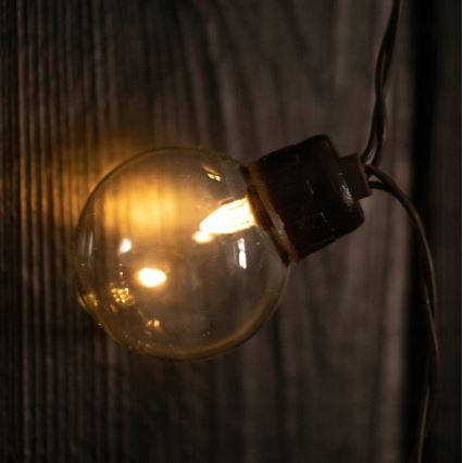 Світлодіодна сонячна декоративна гірлянда 30xLED/8 функцій 500 mAh 10,6 m IP67 теплий білий