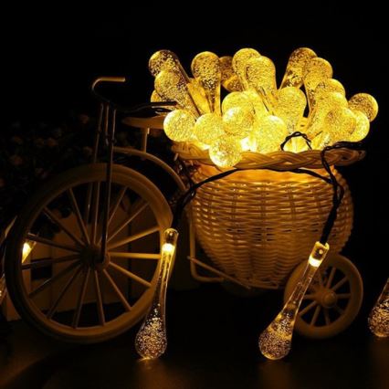 Світлодіодна сонячна гірлянда з датчиком сутінків 20xLED/0,72W/1,2V 600 mAh 4,7m IP44