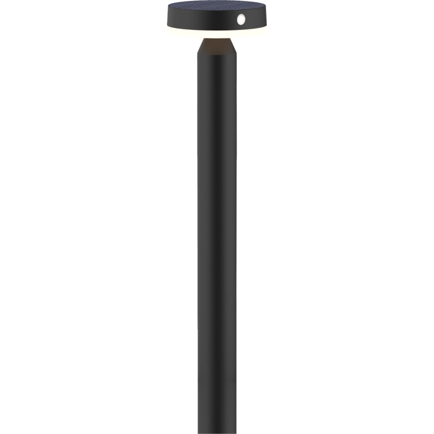 Світлодіодна сонячна лампа з датчиком GWINEA LED/4,5W/3,7V 2000 mAh 50 см IP44 чорна