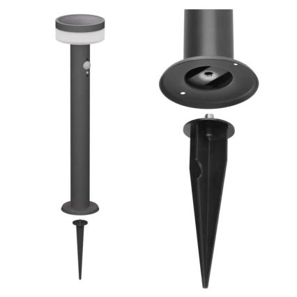 Світлодіодна сонячна лампа з датчиком LED/2W/3,7V 1200 мАг IP44 80 см