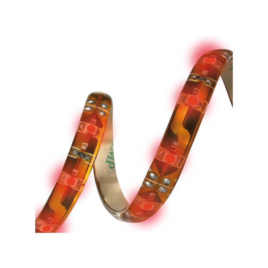 Світлодіодна стрічка для ванної кімнати LED/24W/12V 5 м IP65 червоний