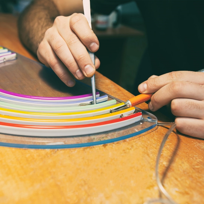 Світлодіодна стрічка для ванної кімнати NEON EKO-FLEX LED/250W/12V IP65 25 м помаранчевий