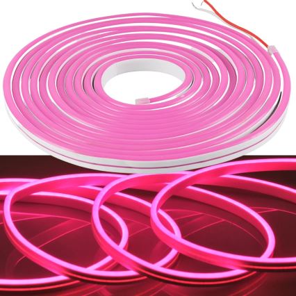 Світлодіодна стрічка NEON 5 m LED/27W/12V IP65 рожевий