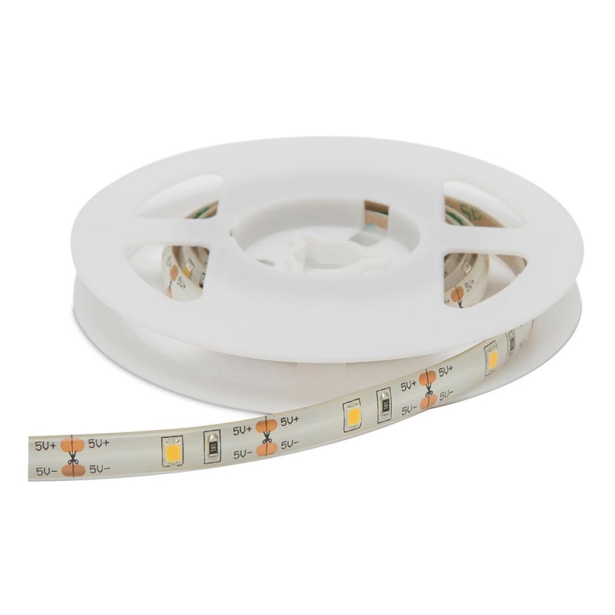 Світлодіодна стрічка з датчиком руху 1м LED/2,4W/6V 4xAAA 3000K