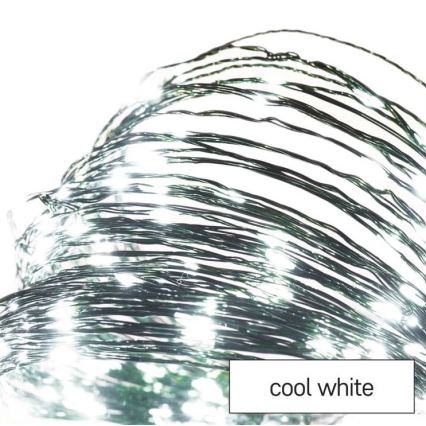 Світлодіодна вулична гірлянда 150xLED/20m IP44 холодний білий