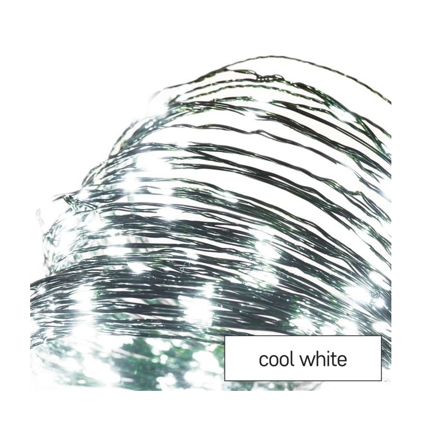 Світлодіодна вулична гірлянда 150xLED/20m IP44 холодний білий